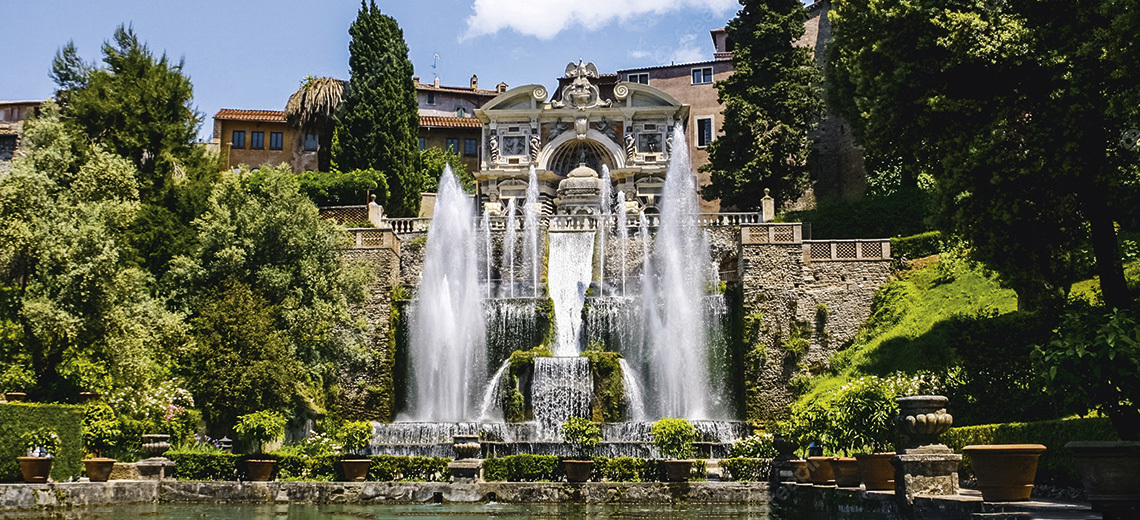 Large villa d este tivoli italy